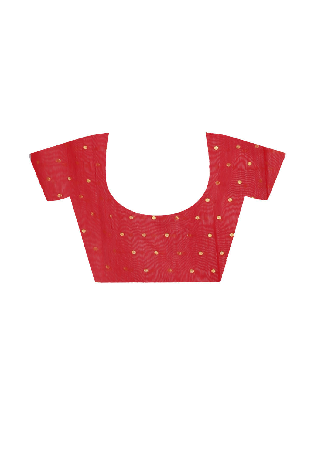 Red Blended Cotton Temo Hand Loom Saree (1267)